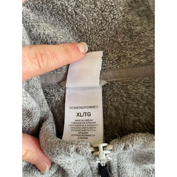 The North Face Women's XL Gray Full-Zip Hoodie Sweatshirt - Picture 5 of 5
